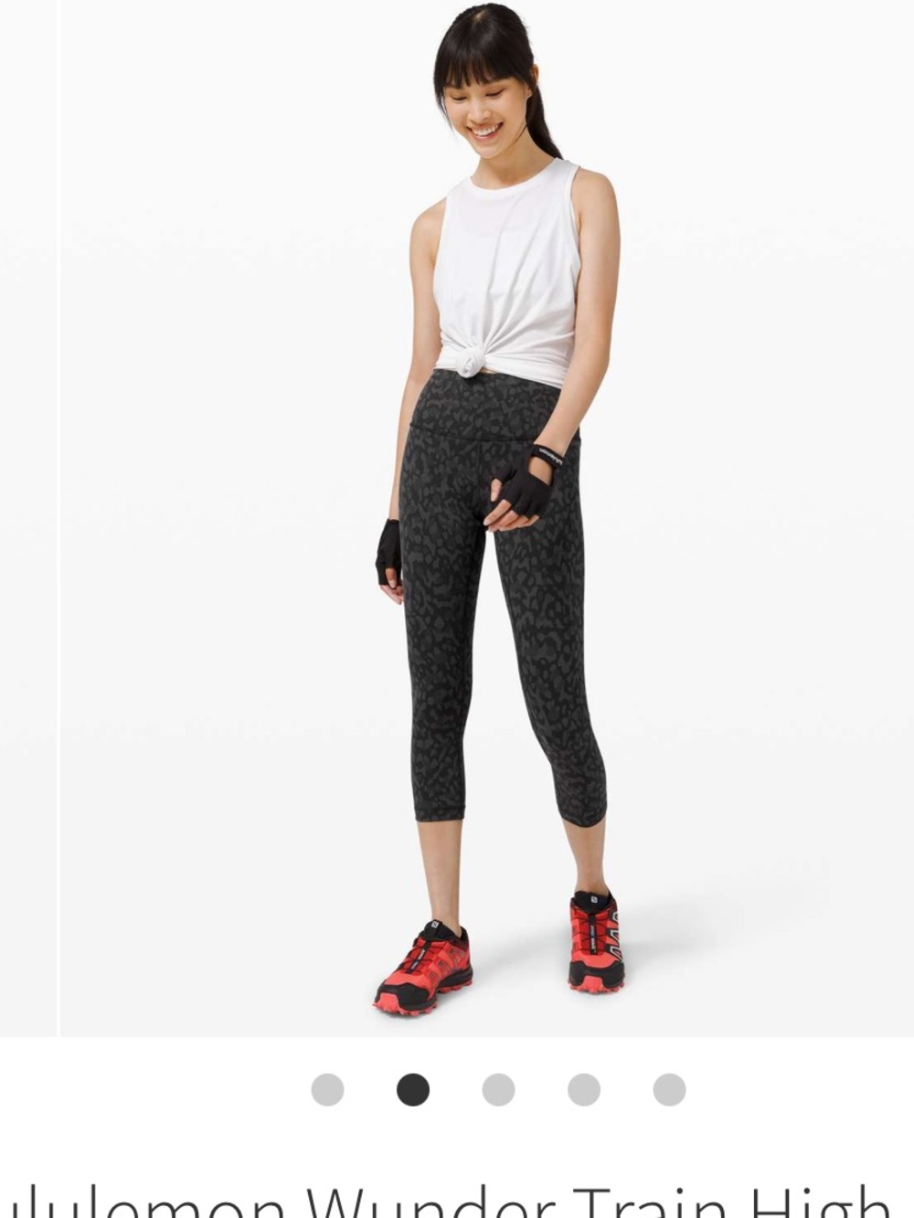 lululemon athletica Wunder Under Train high Rise 21”, Sz 8, Formation Camo Coal